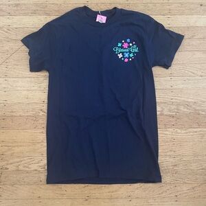 Blessed Girl Tumbler Navy Blue Graphic T-Shirt